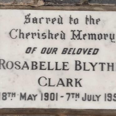 CLARK Rosabelle Blythe 1901-1958