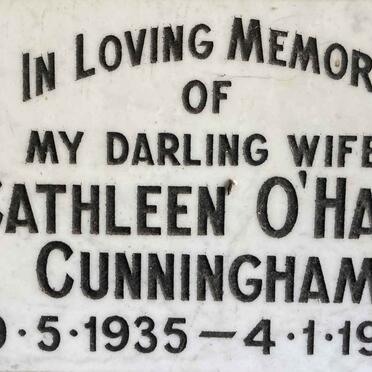 CUNNINGHAM Cathleen O'Hara 1935-1994