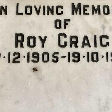 CRAIG Roy 1905-1975