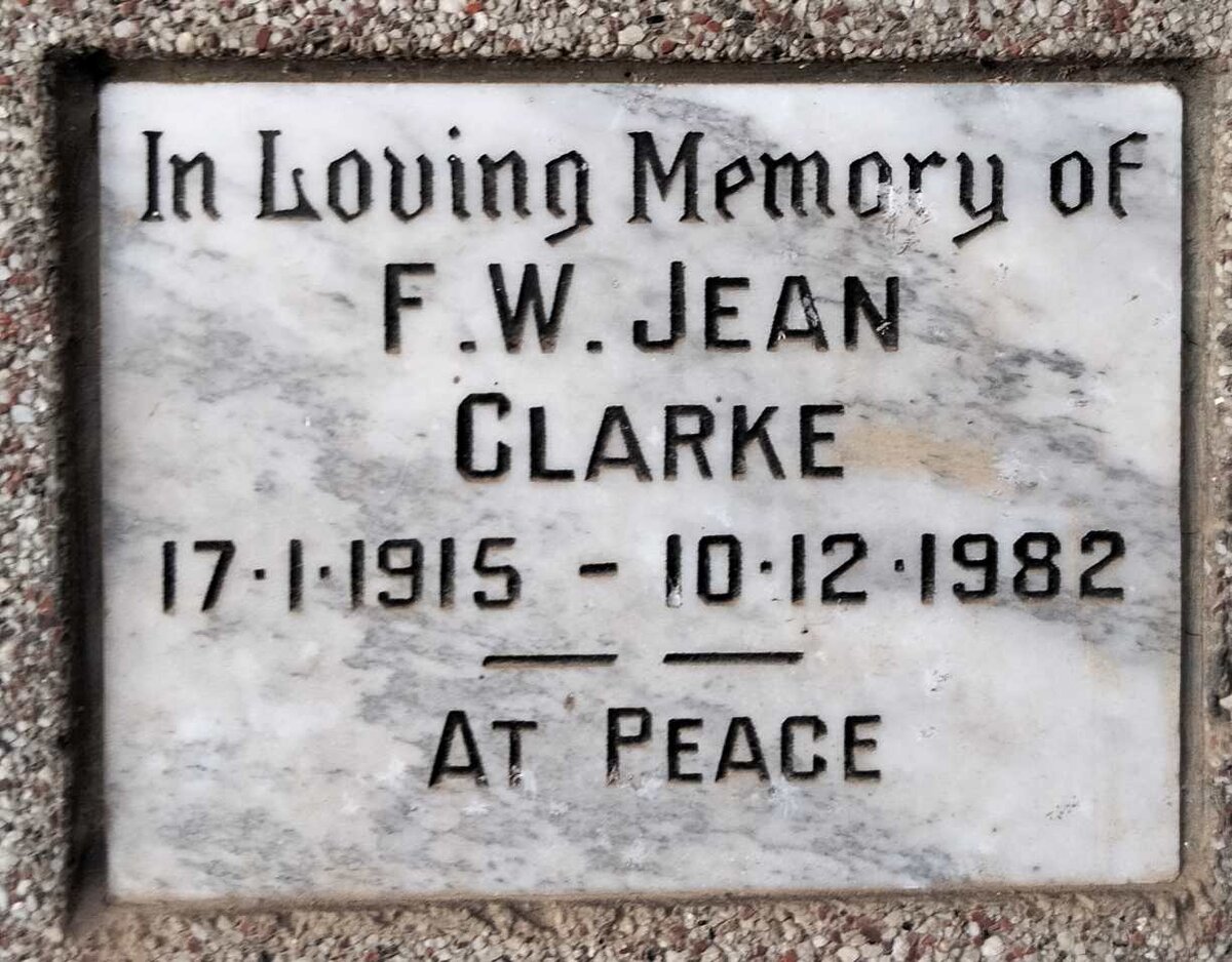 CLARKE F.W. Jean 1915-1982