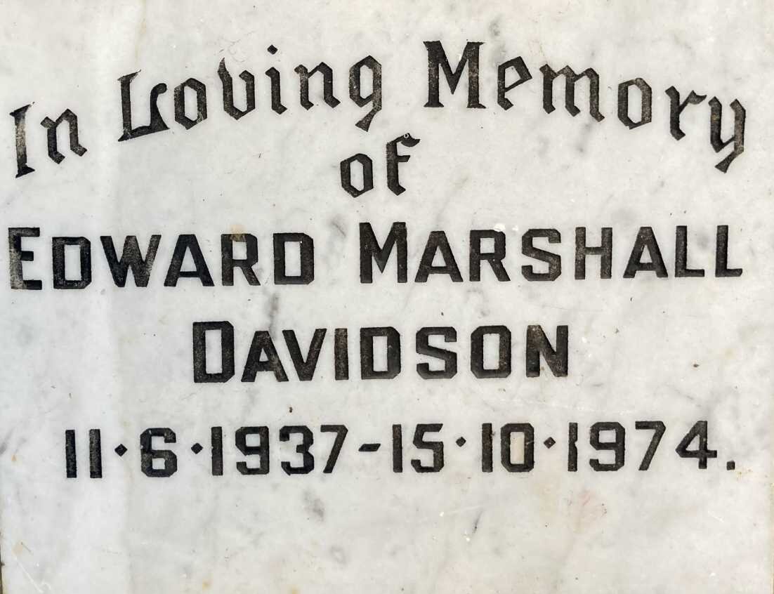 DAVIDSON Edward Marshall 1937-1974