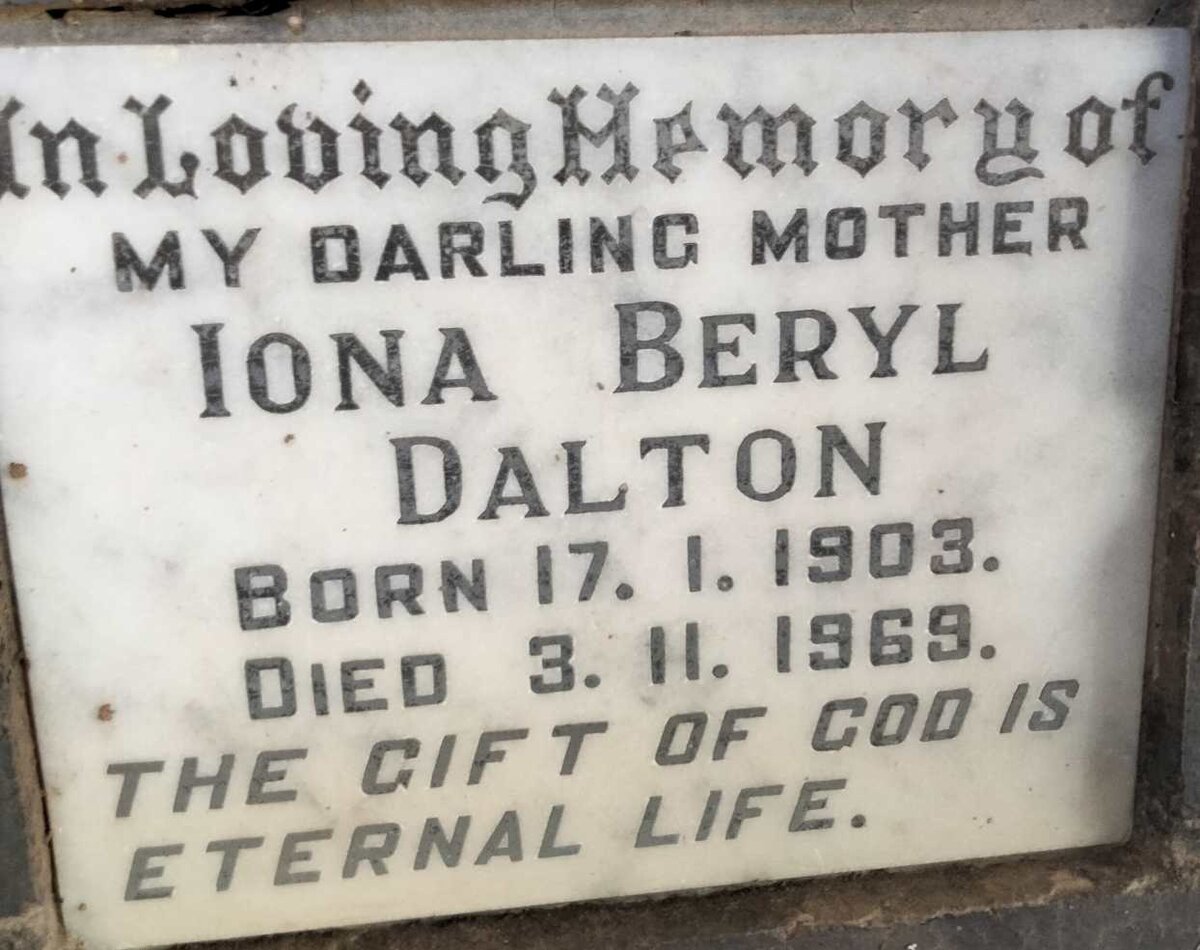 DALTON Iona Beryl 1903-1969
