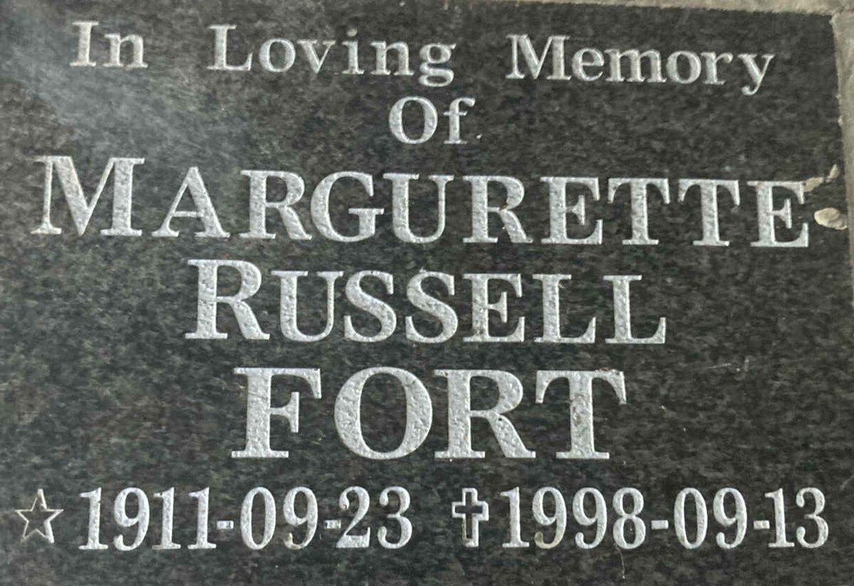 FORT Margurette Russell 1911-1998