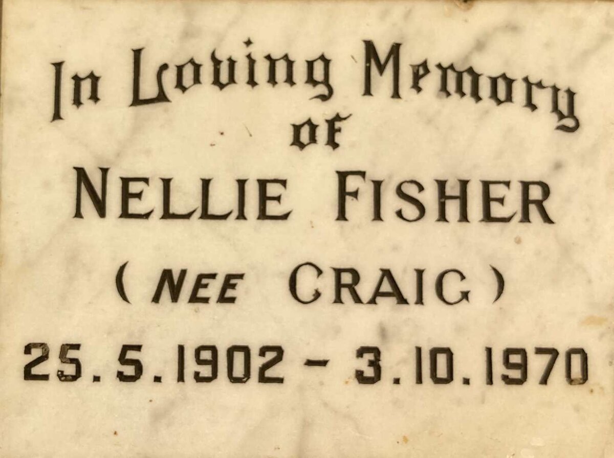 FISHER Nellie nee CRAIG 1902-1970