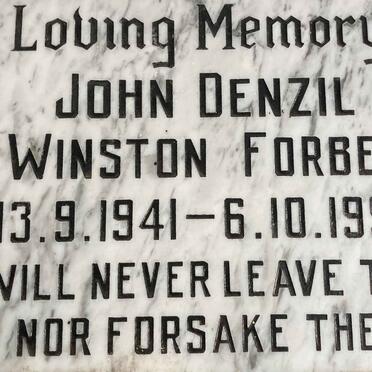 FORBES John Denzil Winston 1941-1996