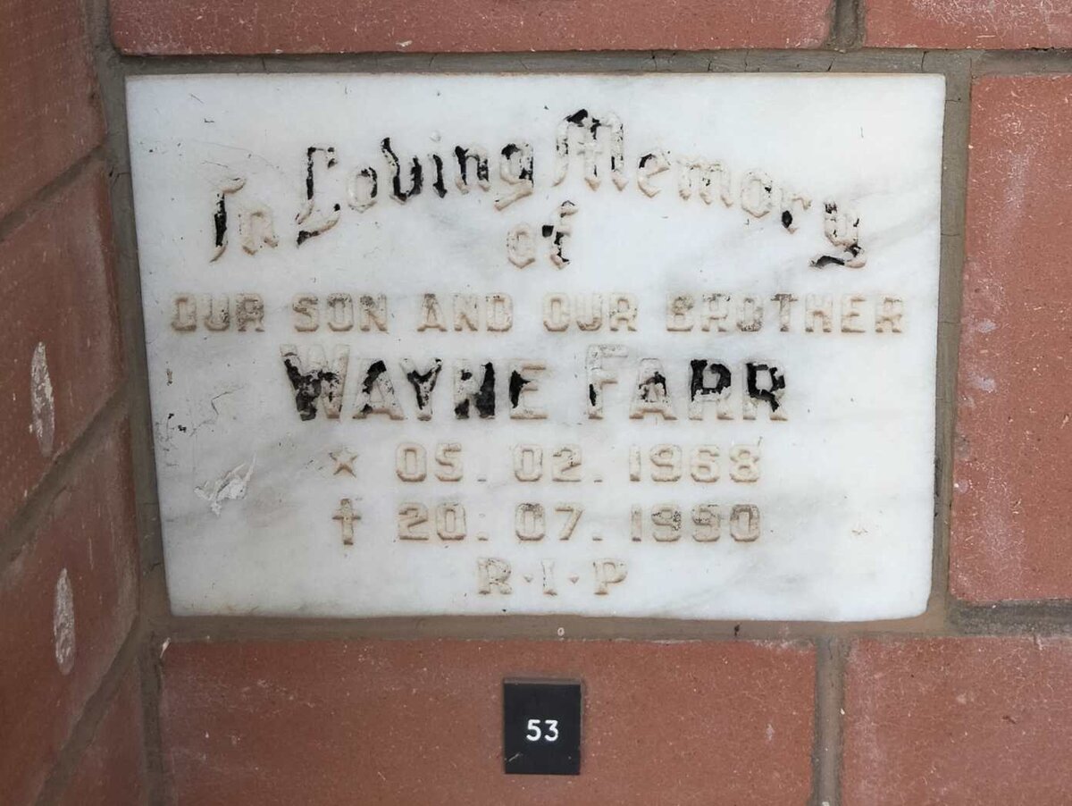 FARR Wayne 1968-1990