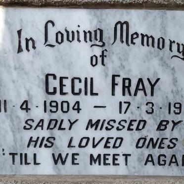 FRAY Cecil 1904-1987