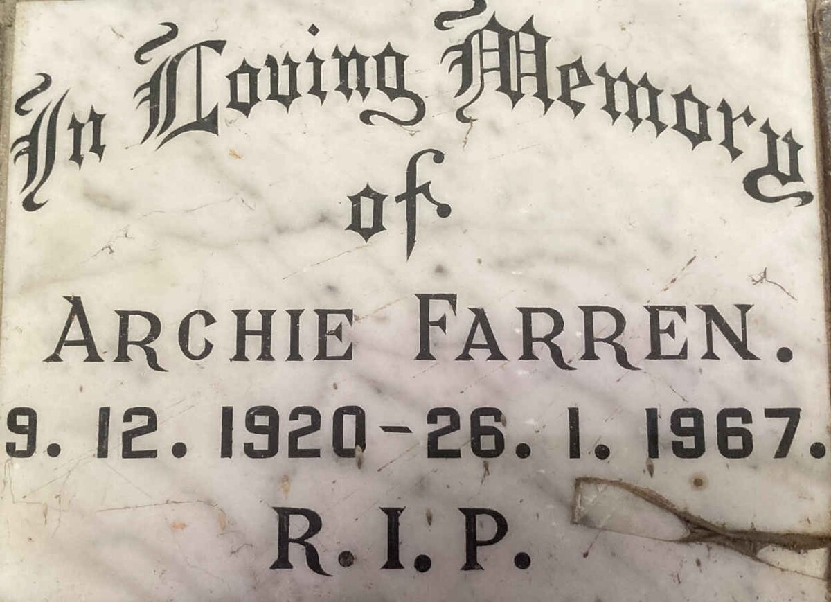 FARREN Archie 1920-1967