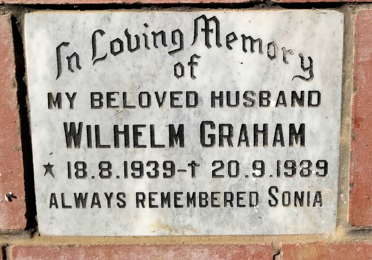 GRAHAM Wilhelm 1939-1989