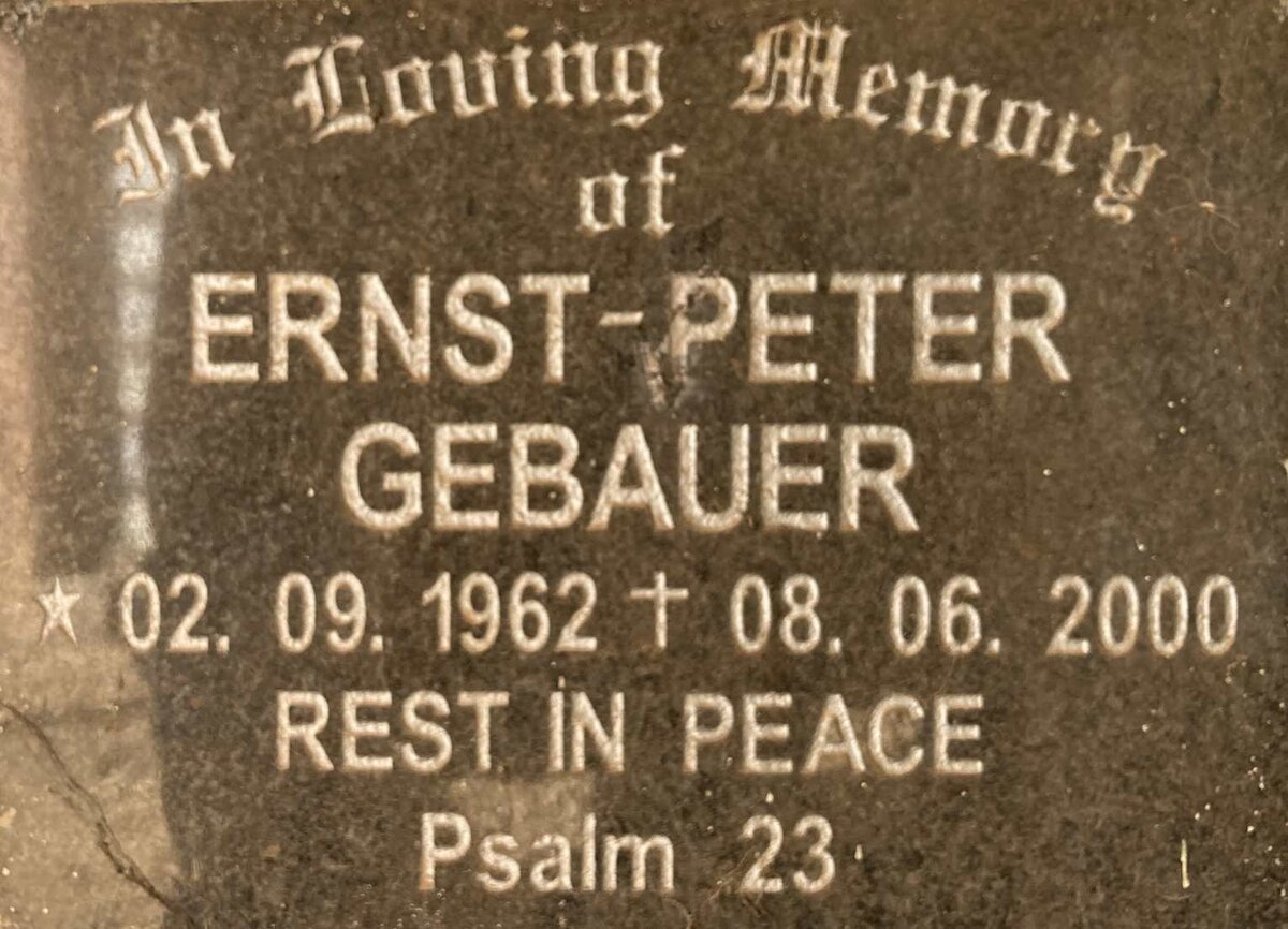 GEBAUER Ernst-Peter 1962-2000