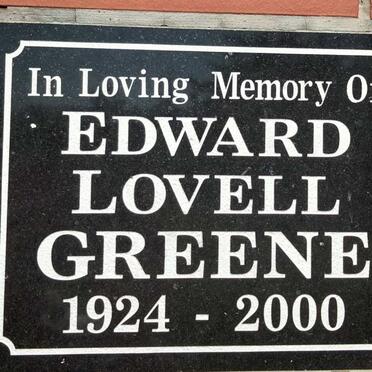 GREENE Edward Lovell 1924-2000