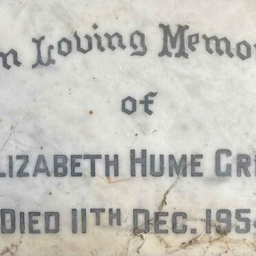 GREEN Elizabeth Hume -1954