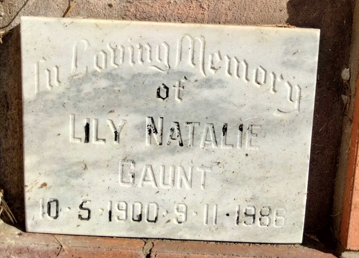 GAUNT Lily Natalie 1900-1986