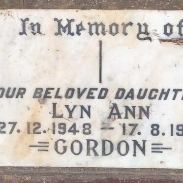 GORDON Lyn Ann 1948-1966