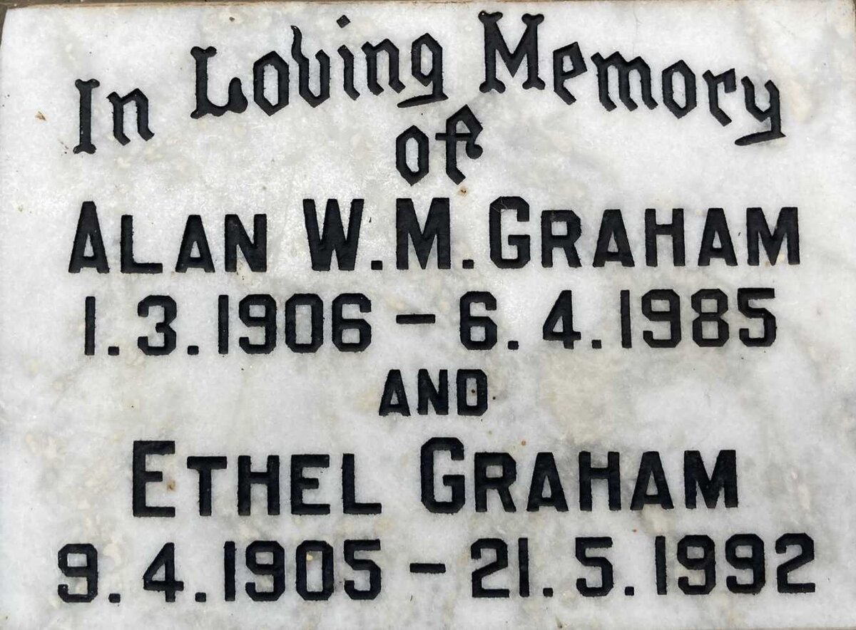 GRAHAM Alan W.M. 1906-1985 & Ethel 1905-1992