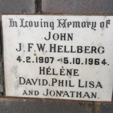 HELLBERG John J.F.W. 1907-1964