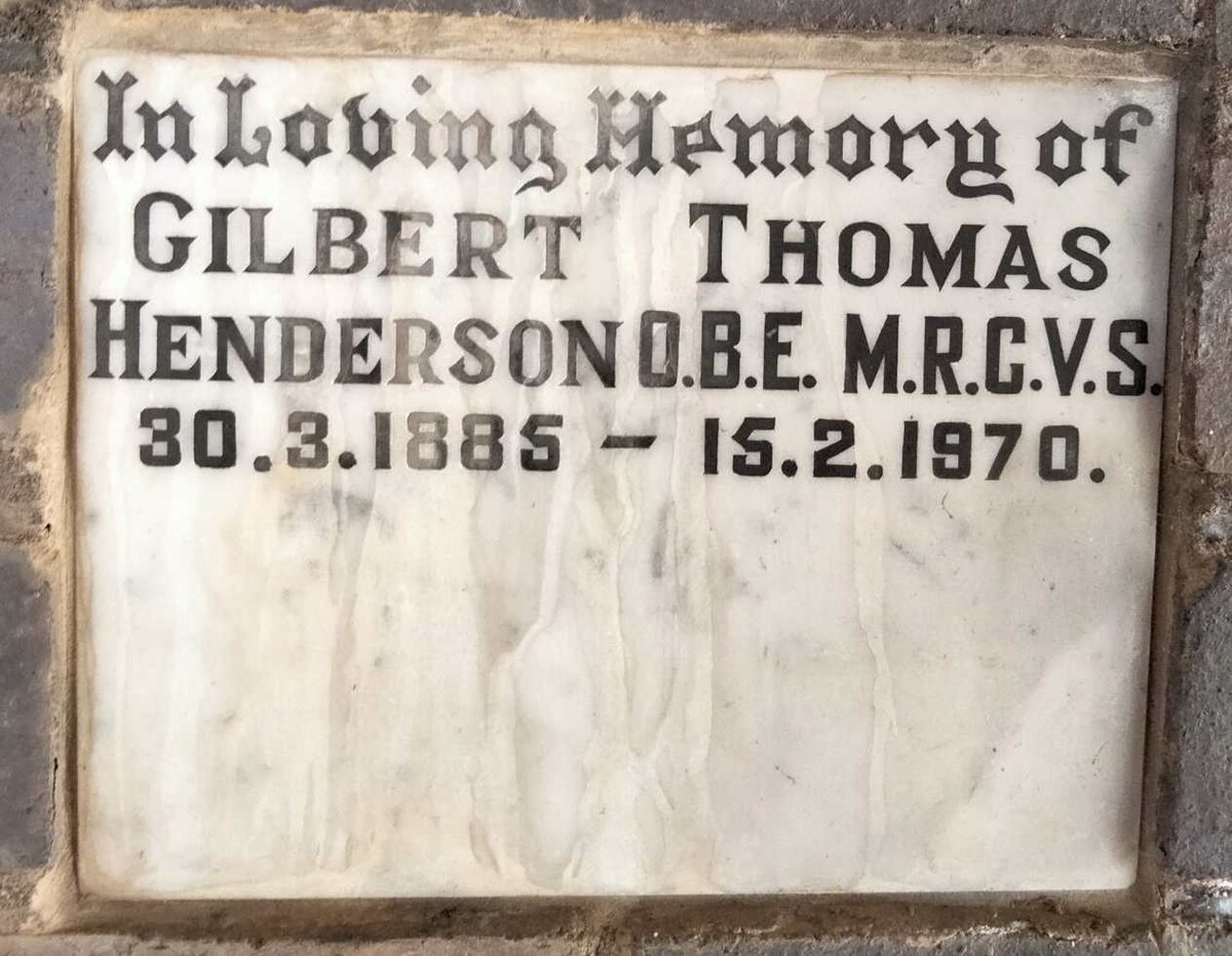 HENDERSON Gilbert Thomas 1885-1970