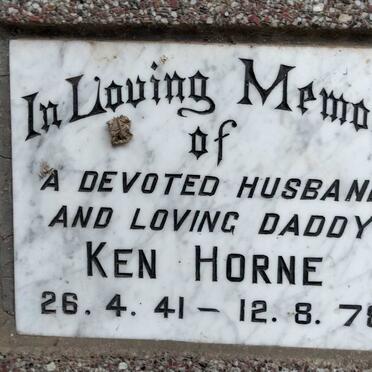 HORNE Ken 1941-1978