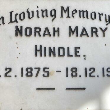 HINDLE Norah Mary 1875-1972