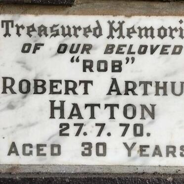 HATTON Robert Arthur -1970