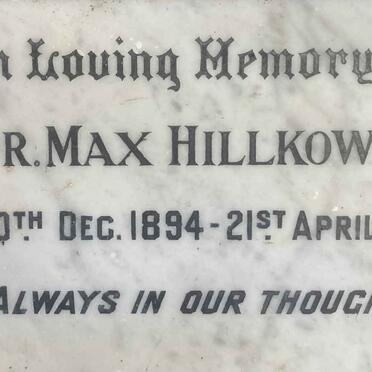 HILLKOWITZ Max 1894-1958