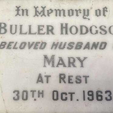 HODGSON Buller -1963