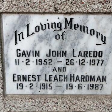HARDMAN Ernest Leach 1915-1987 :: LAREDO Gavin John 1952-1977
