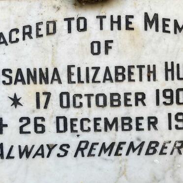 HUMAN Susanna Elizabeth 1905-1974
