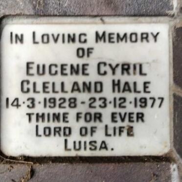 HALE Eugene Cyril Clelland 1928-1977