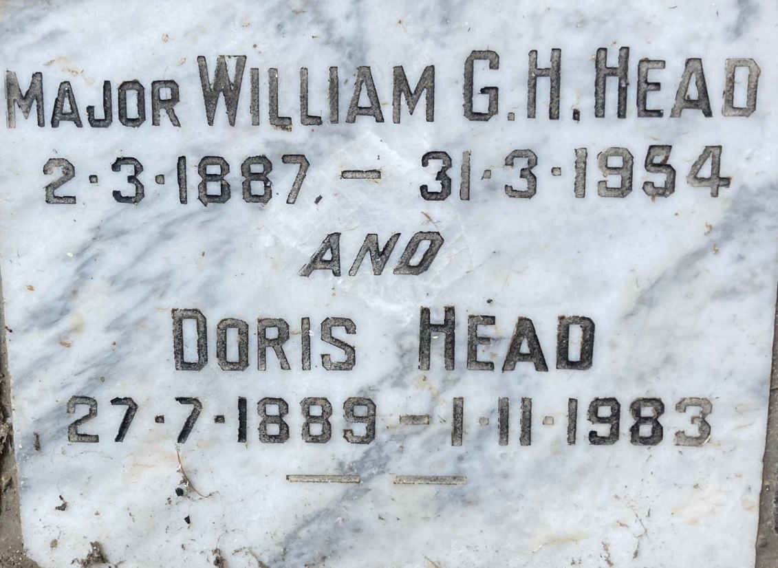 HEAD William G.H. 1887-1954 & Doris 1889-1983