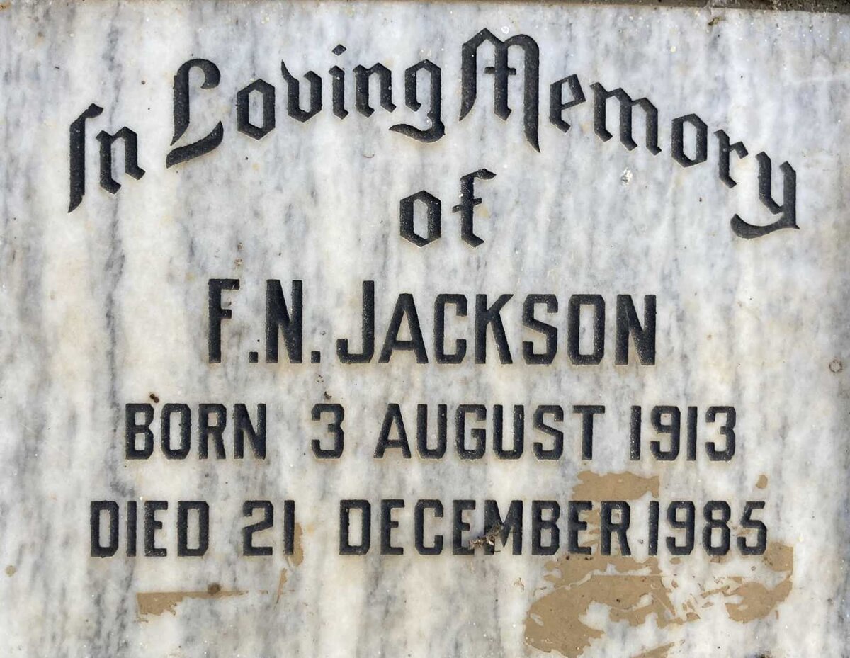 JACKSON F.N. 1913-1985