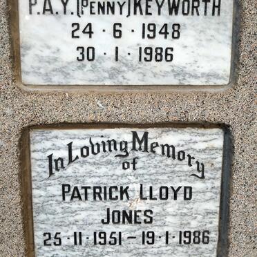 JONES Patrick Lloyd 1951-1986