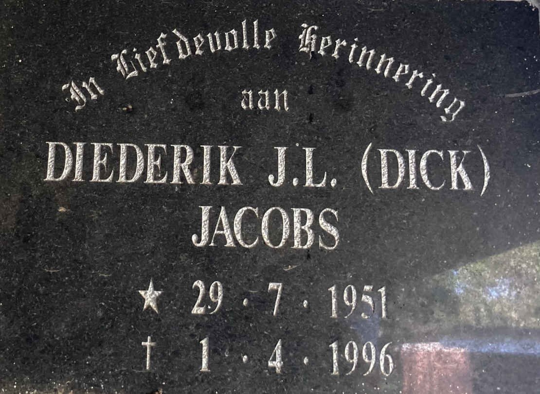 JACOBS Diederik J.L. 1951-1996