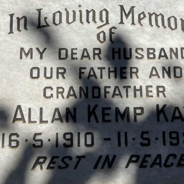 KAY Allan Kemp 1910-1982