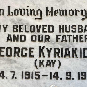 KYRIAKIDES George 1915-1982