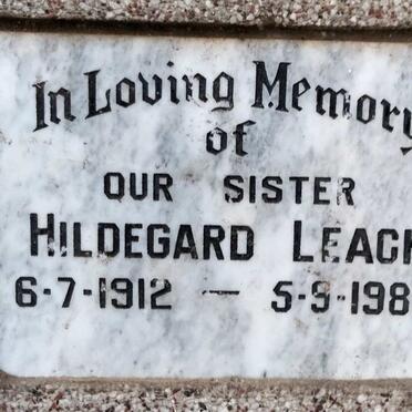 LEACH Hildegard 1912-1983