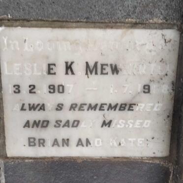 MEWHIRTER Leslie K. 1907-1968
