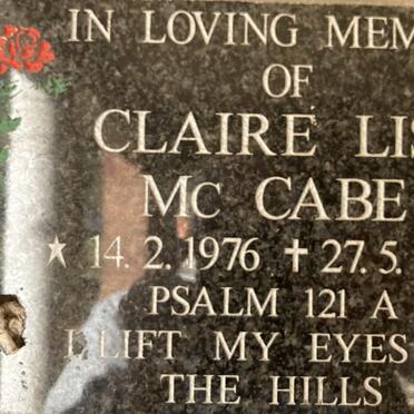 MCCABE Claire Lisa 1976-1997