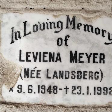 MEYER Leviena nee LANDSBERG 1948-1992