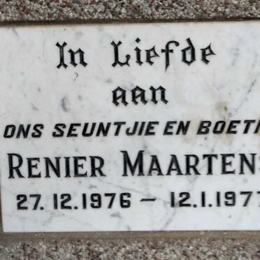 MAARTENS Renier 1976-1977