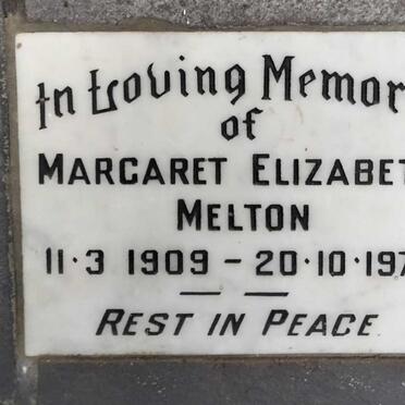 MELTON Margaret Elizabeth 1909-1972
