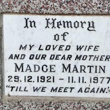 MARTIN Madge 1921-1977