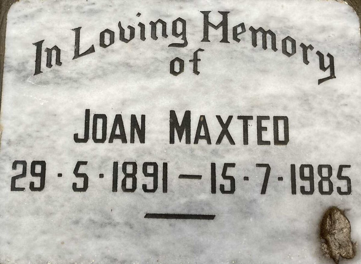MAXTED Joan 1891-1985