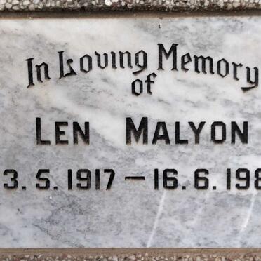MALYON Len 1917-1983