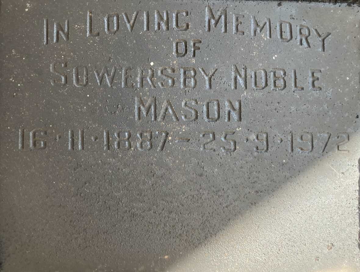 MASON Sowersby Noble 1887-1972