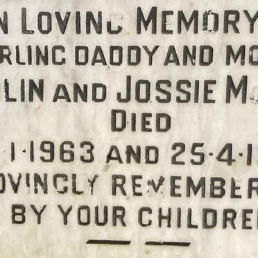 MCKAY Colin -1963 & Jossie -1980
