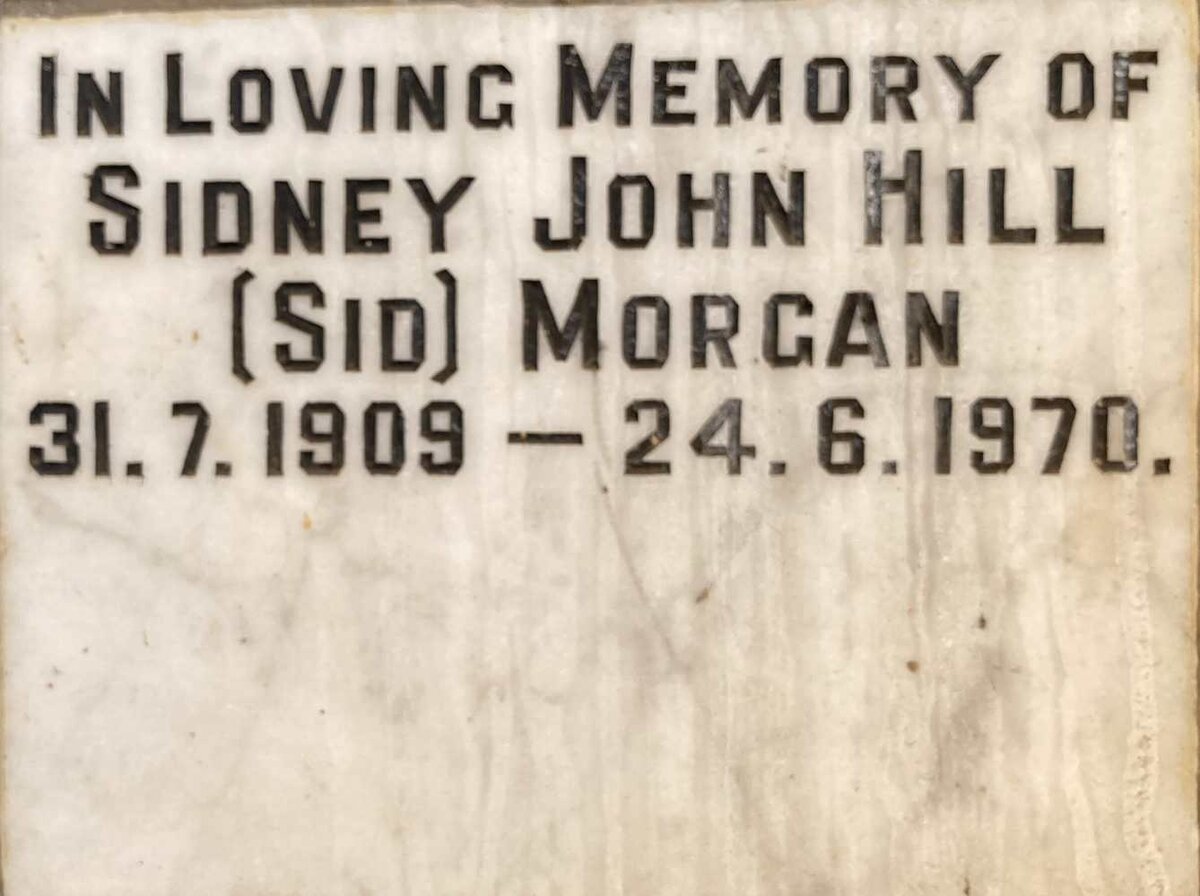 MORGAN Sidney John Hill 1909-1970