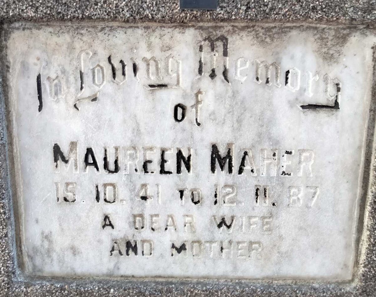 MAHER Maureen 1941-1987