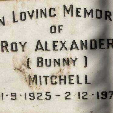 MITCHELL Roy Alexander 1925-1972