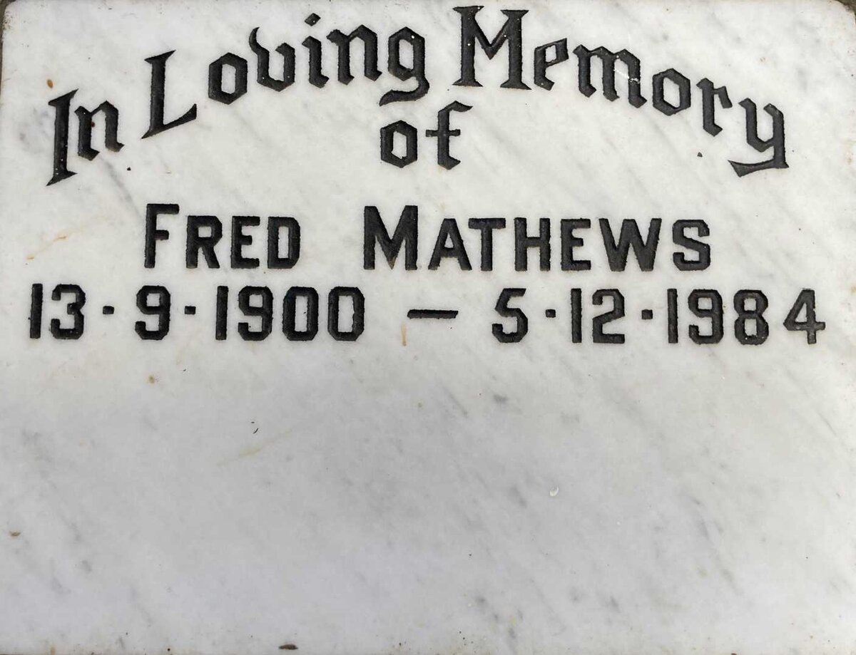 MATHEWS Fred 1900-1984